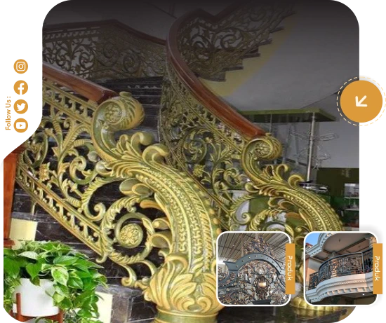 Spesialis Besi Tempa Tangerang, Pembuatan Railing Tangga Mewah Tangerang, Bengkel Las Besi Tempa Klasik Tangerang, Pasang Railing Tangga Kaca Tangerang, Besi Tempa Klasik Tangerang